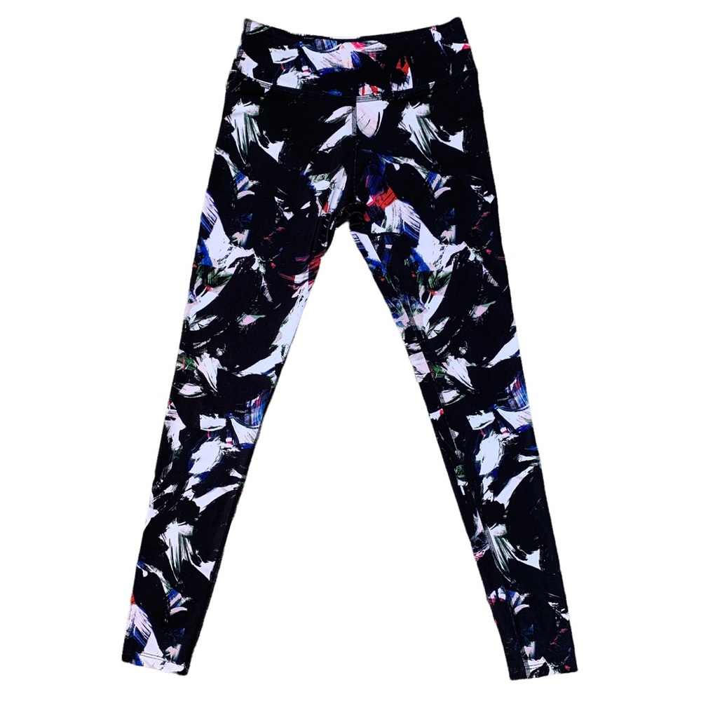 Beyond Yoga Lux Print Capri Leggings Palette Knife